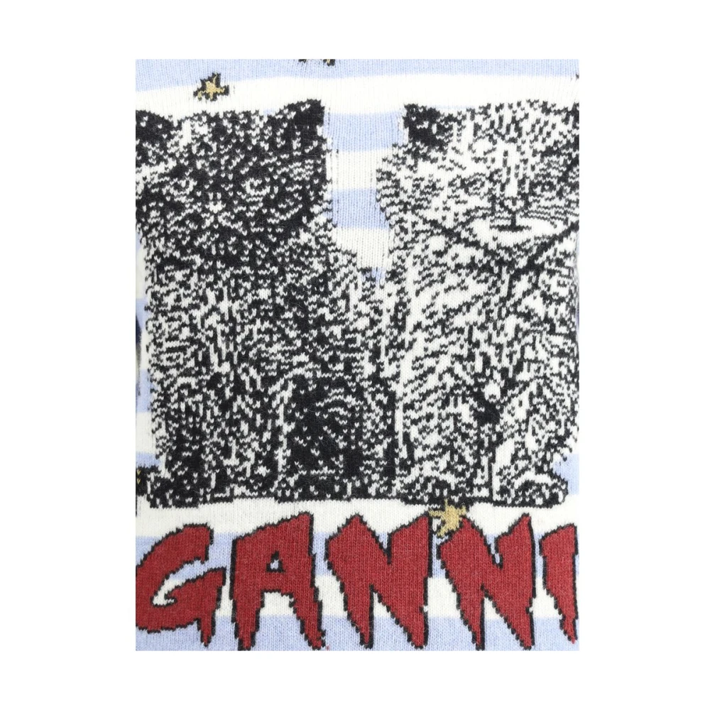 Ganni Gestreepte Maxi Print Trui Multicolor Dames