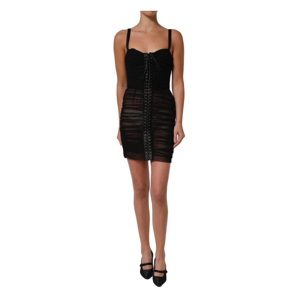 Dolce & Gabbana , Short Dresses, Female, Black, Xs, Bodycon Mini Dress
