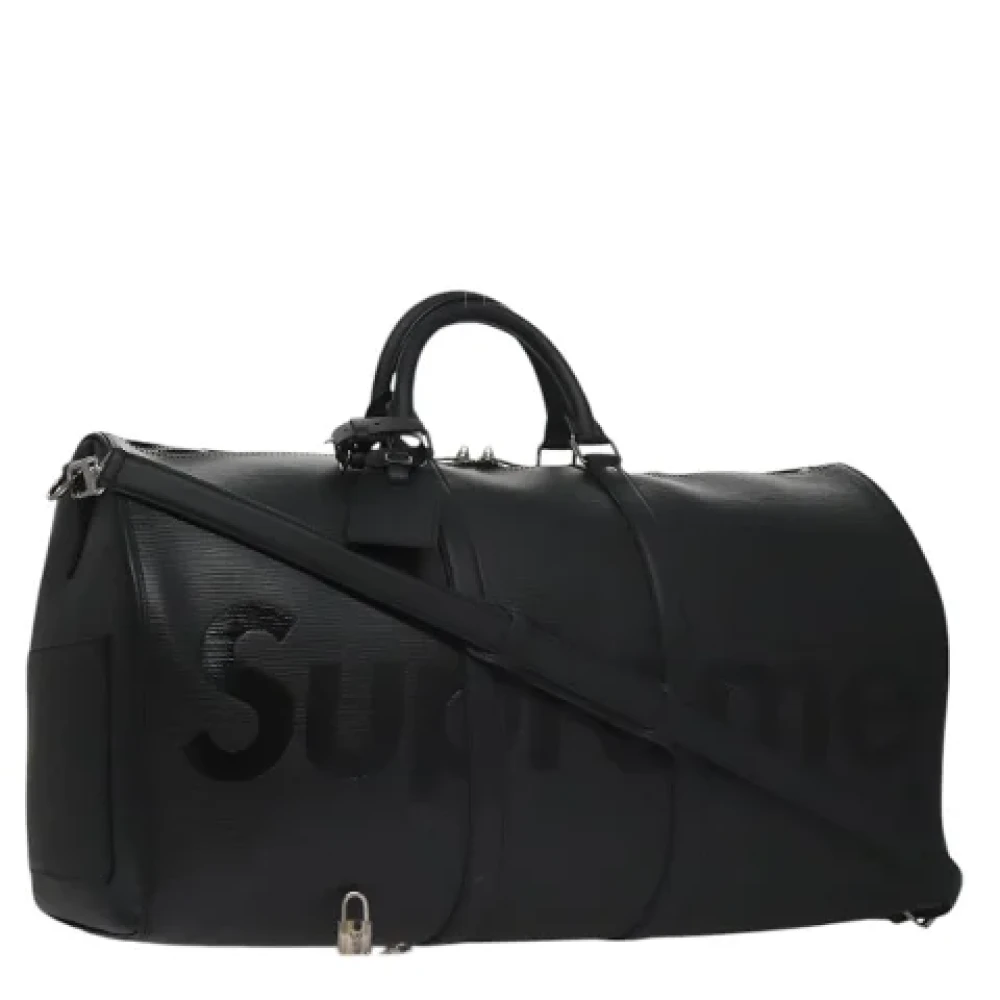 Louis Vuitton Vintage Pre-owned Leather travel-bags Black Dames