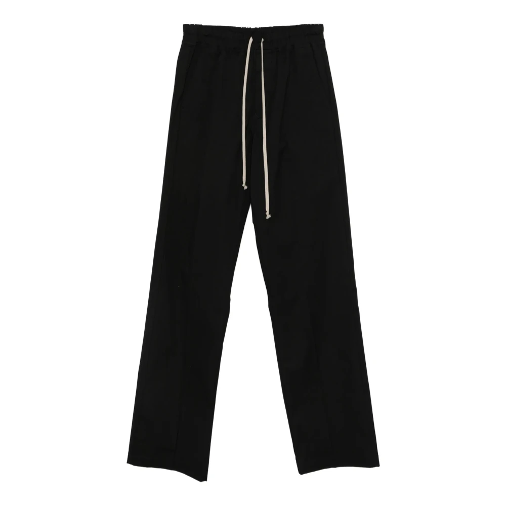 Rick Owens Black Dietrich Trousers - Male - Wide Trousers - Xl - Trousers