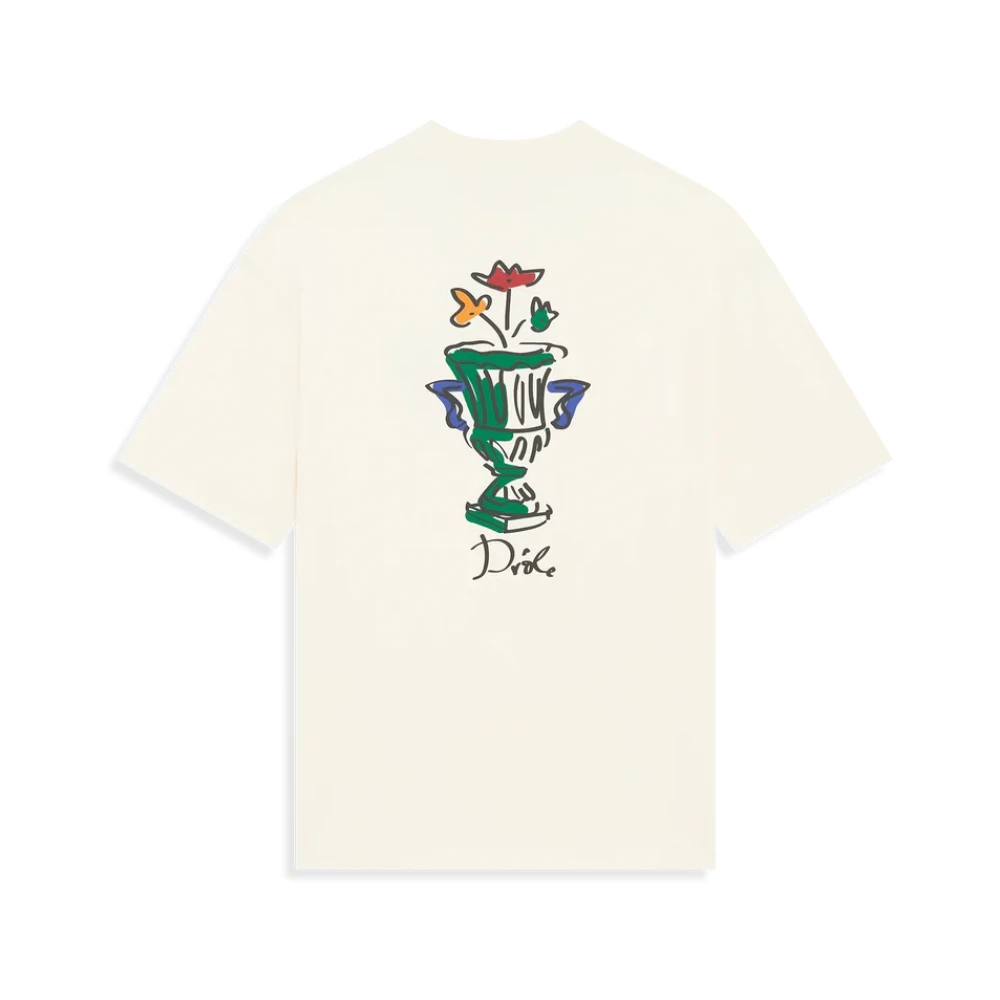 Drole de Monsieur Stijlvol T-shirt Vaas Beige Heren