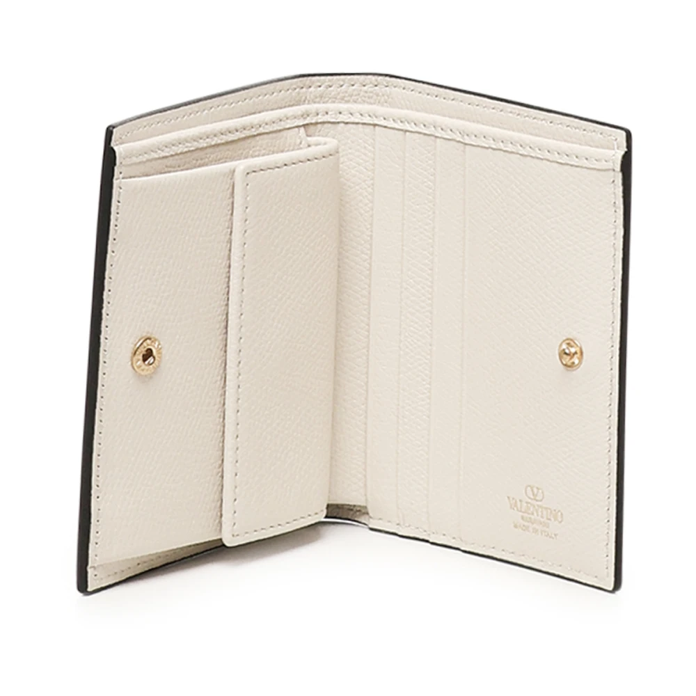 Valentino Garavani Witte Vlogo Signature Portemonnee White Dames