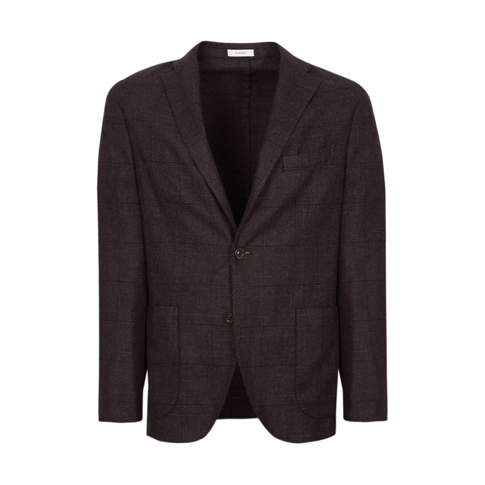 Boglioli Wollen herenjas voor de winter Brown Heren