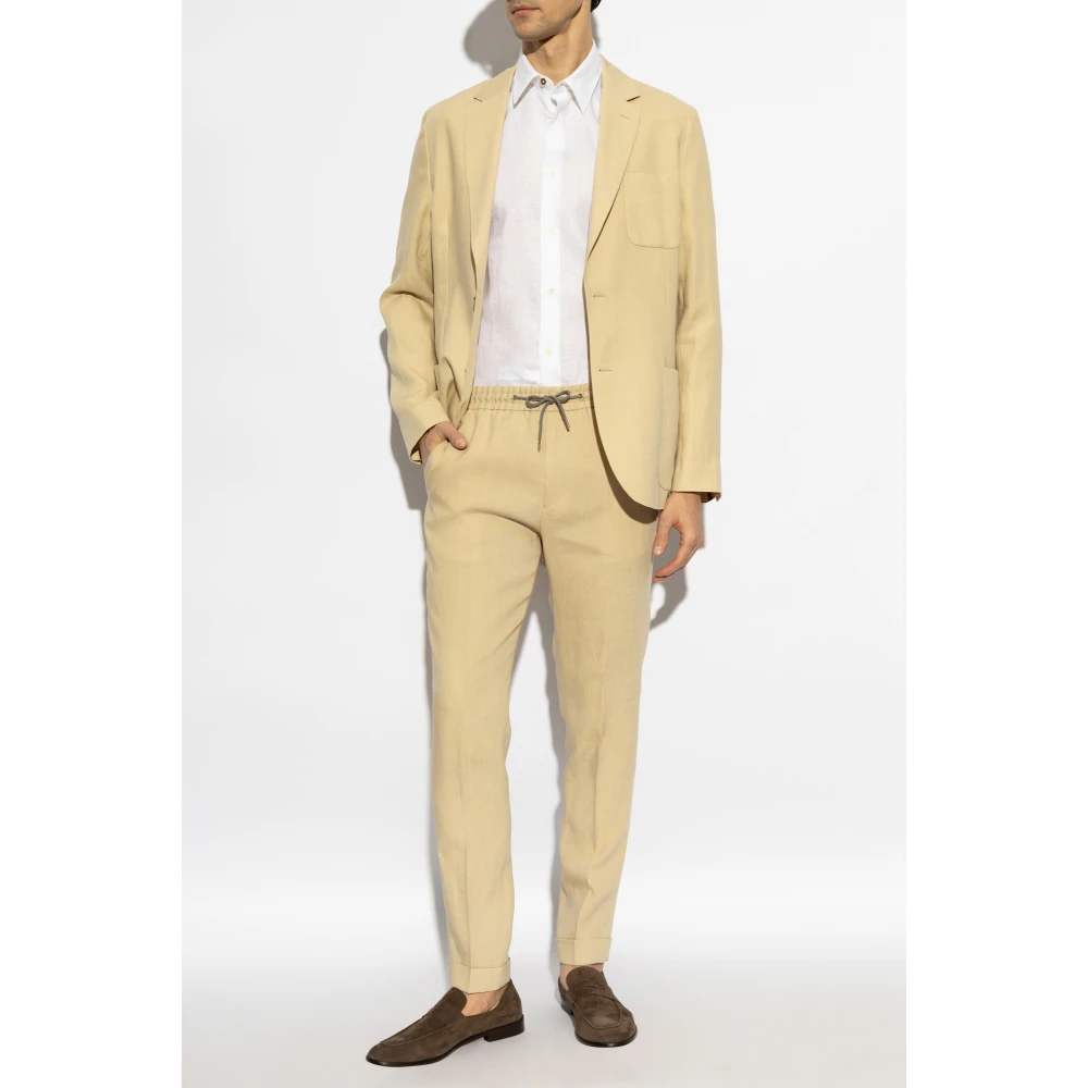 Paul Smith Linnen blazer Beige Heren