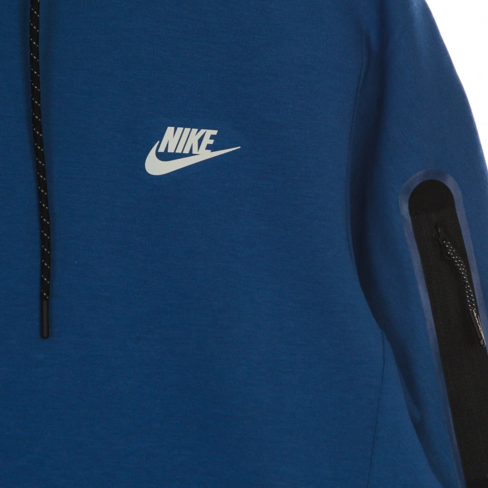 Nike Tech Fleece Pullover Hoodie Blue Heren
