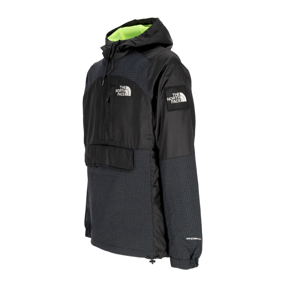 The North Face Heren Windbreaker Anorak Zwart Blauw Black Heren
