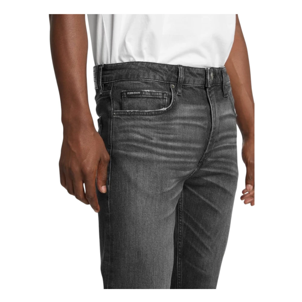Guess Biologisch Katoen Straight Jeans Gray Heren