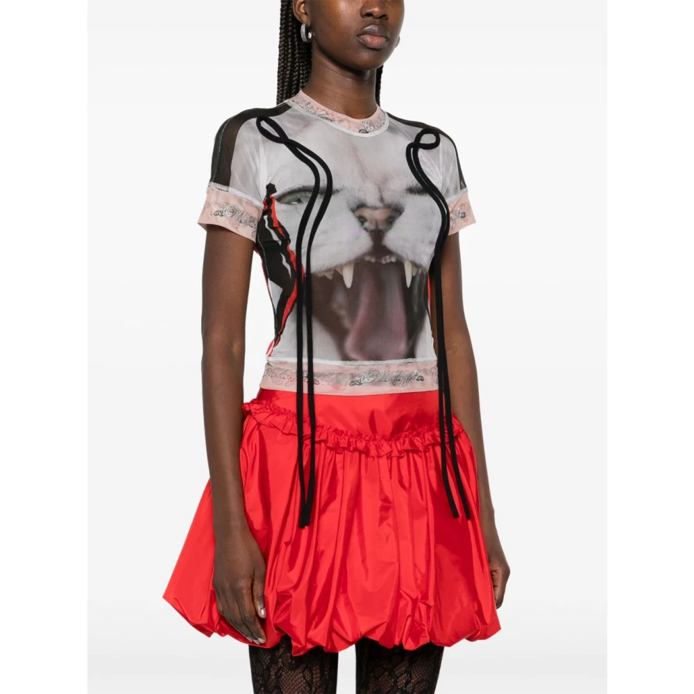 Ottolinger Witte Crew Neck T-shirts en Polos Multicolor Dames