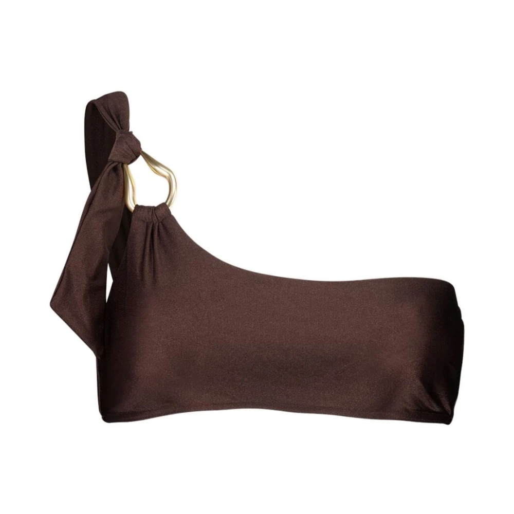 Zimmermann Women's Brown Bikini Top With Adjustable Straps - Bikinis - S - Swimwear