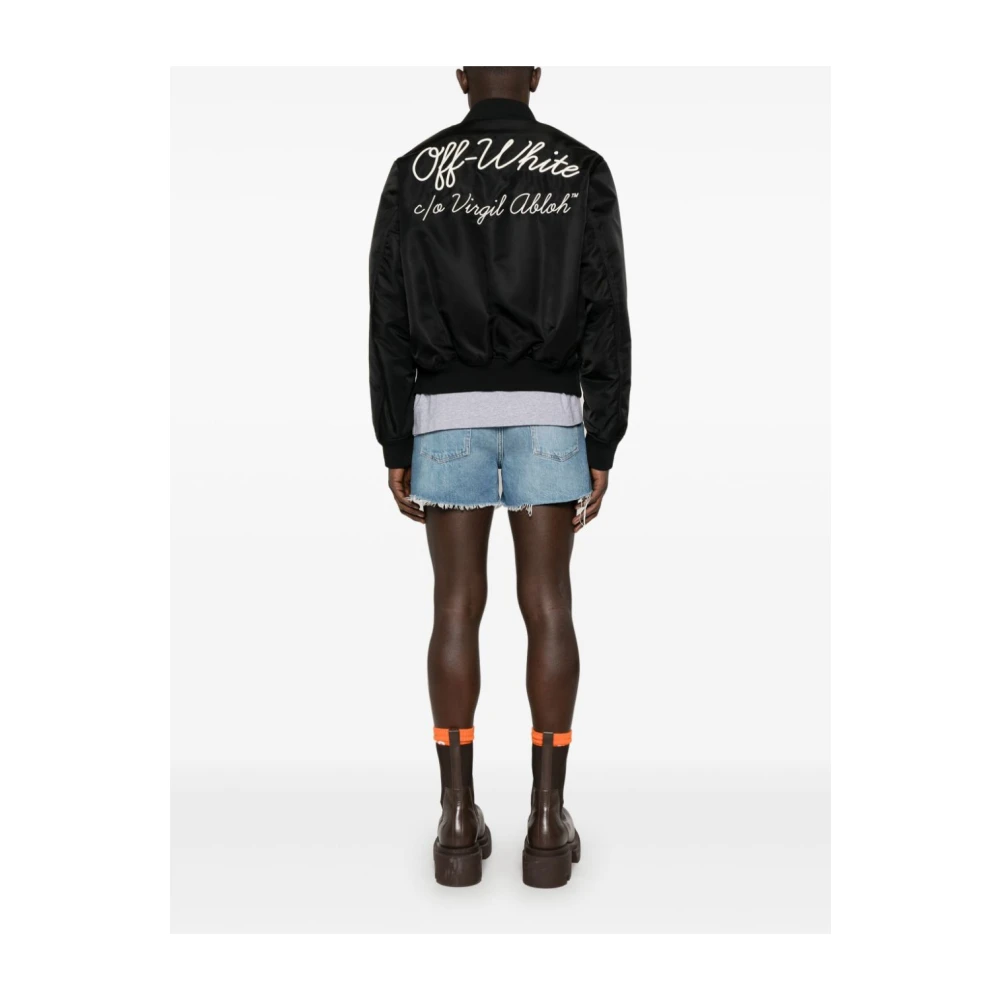 Off White Stijlvolle Winterjassen Black Heren