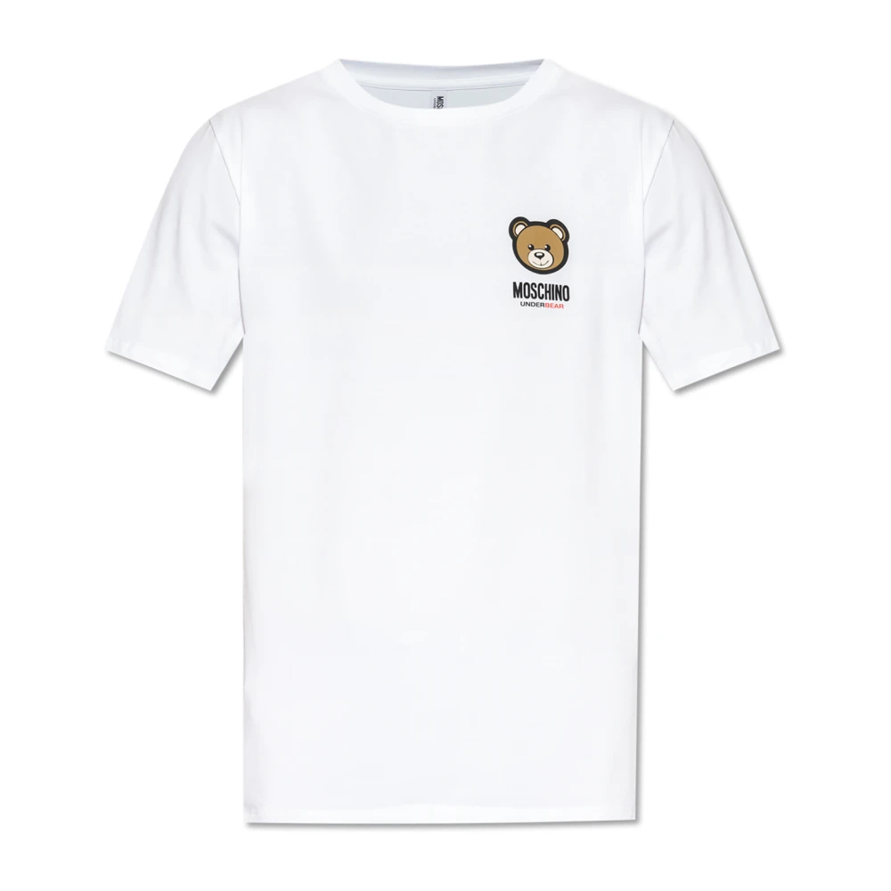 Moschino Hombre Blanco Camisetas, Talla: S