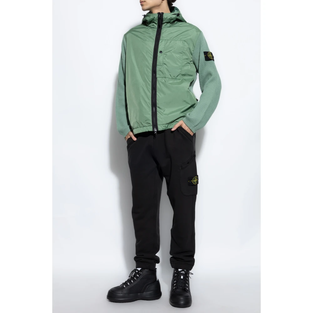 Stone Island Katoenen broek Black Heren