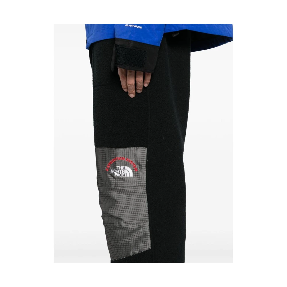 The North Face Zwarte Panel Fluweel Reflecterende Joggers Black Heren