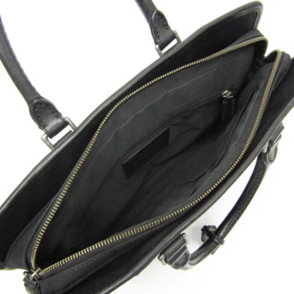 Coach Pre-owned Canvas handbags Black Heren