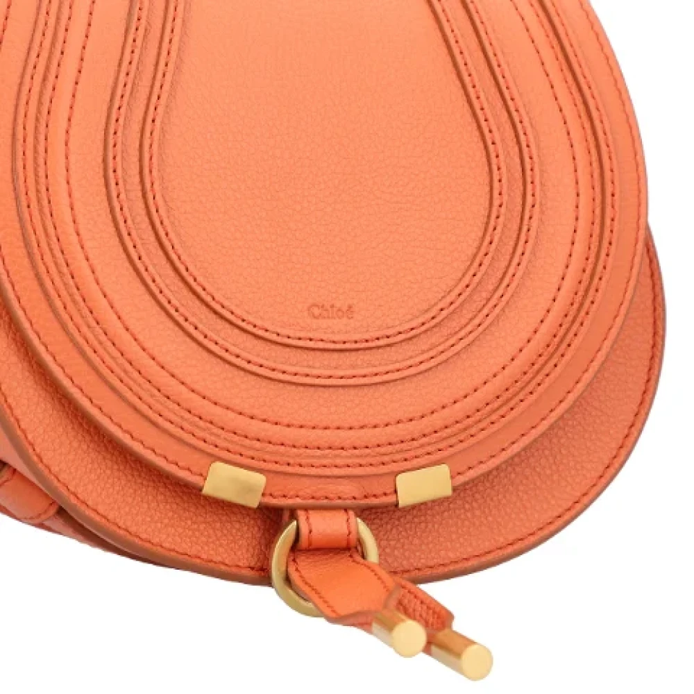 Chloé Leather shoulder-bags Orange Dames