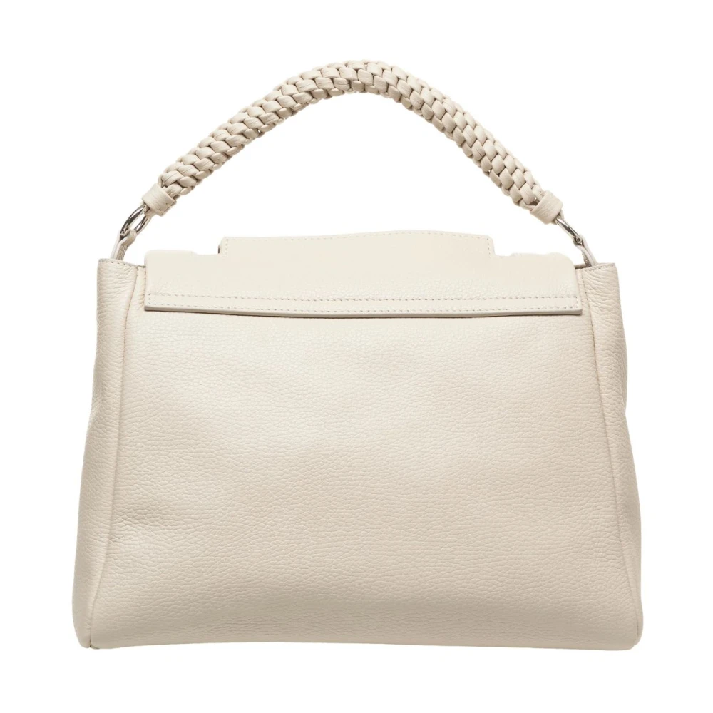 Orciani Beige Leren Handtas Sveva Soft Medium Beige Dames