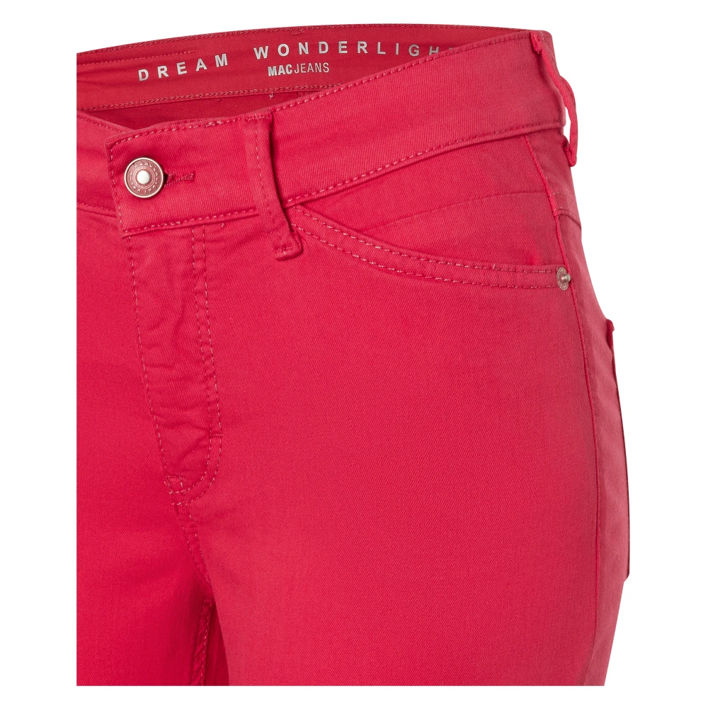 MAC Lichte Denim Cropped Jeans Red Dames