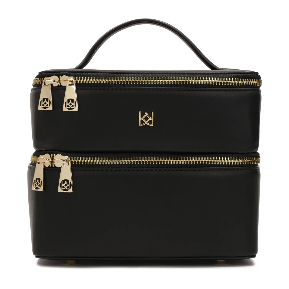 Kazar Twee compartimenten cosmetische tas in de vorm van een koffer Black Dames