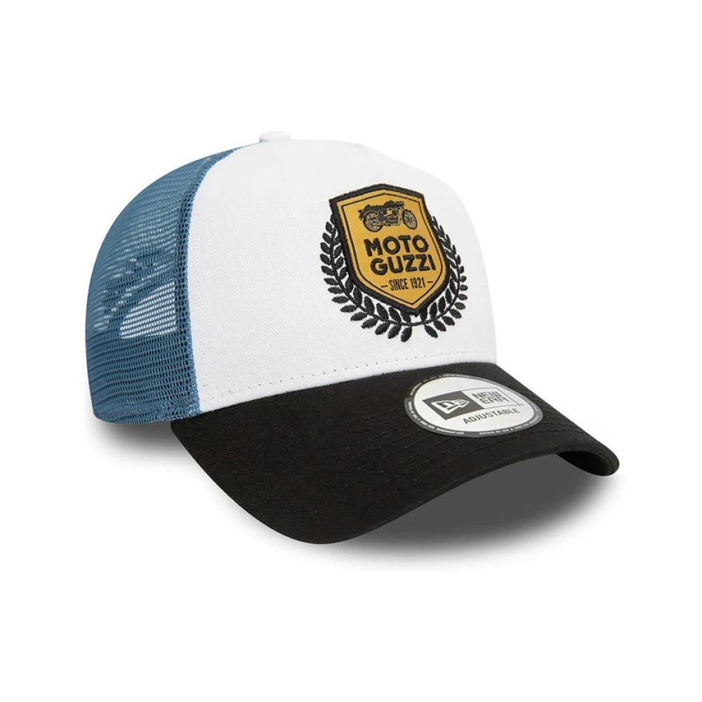new era Wit Blauw Moto Guzzi Trucker Hoed Multicolor Heren