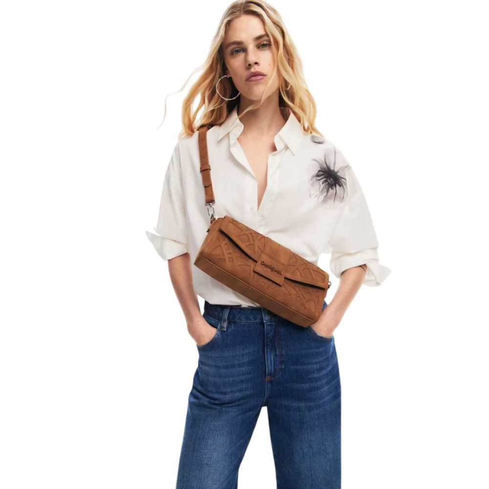 Desigual Dames Schoudertas Oasis Eden Stijl Brown Dames