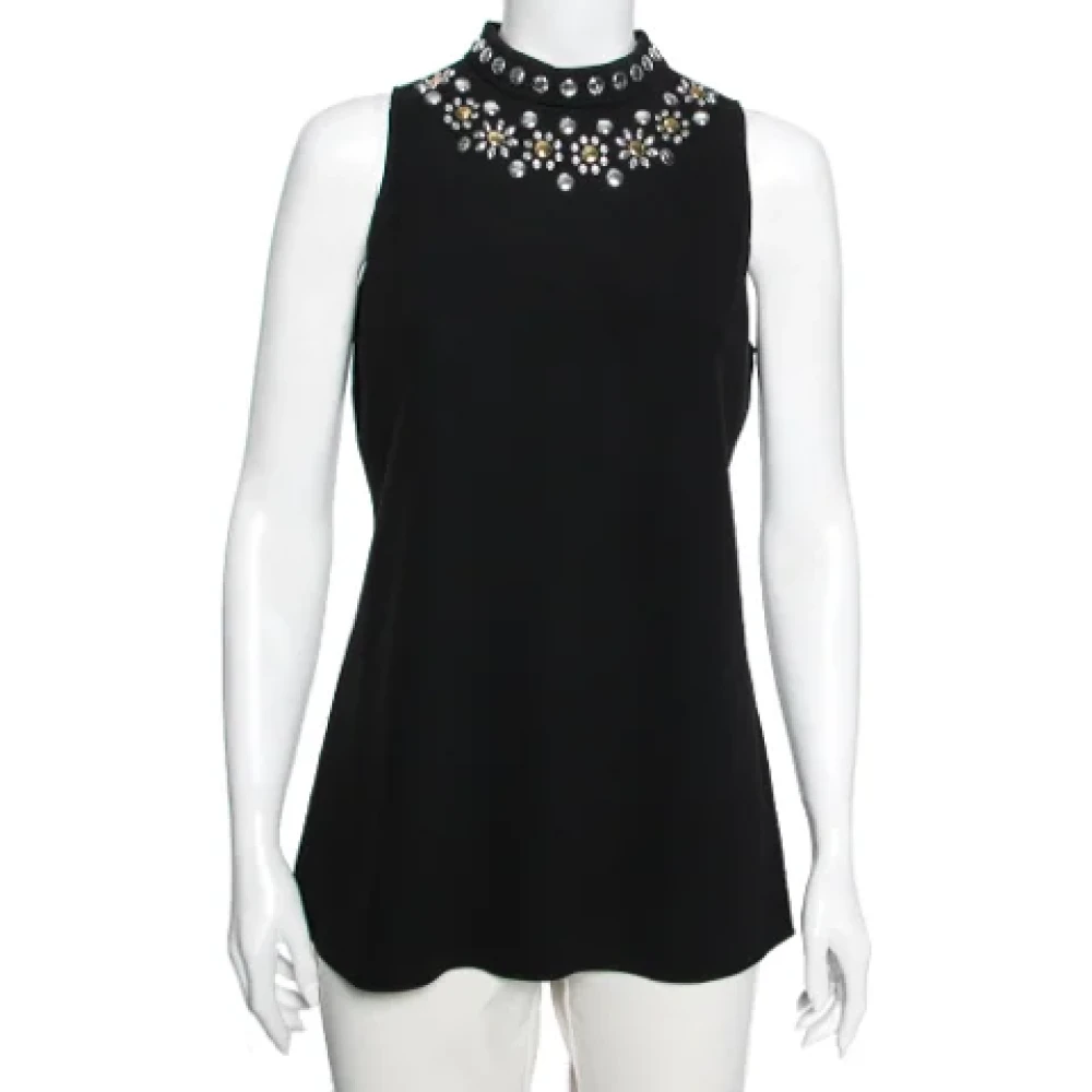 Moschino Pre-Owned Pre-owned Fabric tops Black Dames