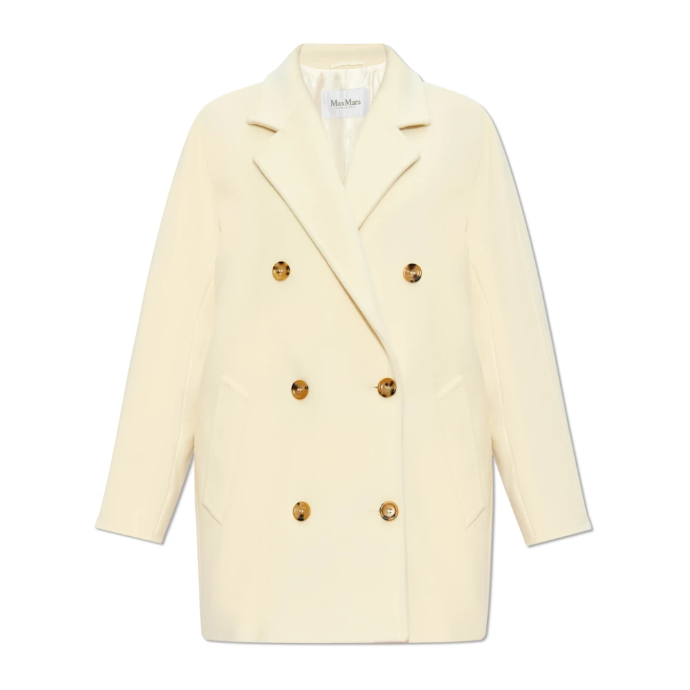 Max Mara Korte jas 'Rebus' Beige Dames