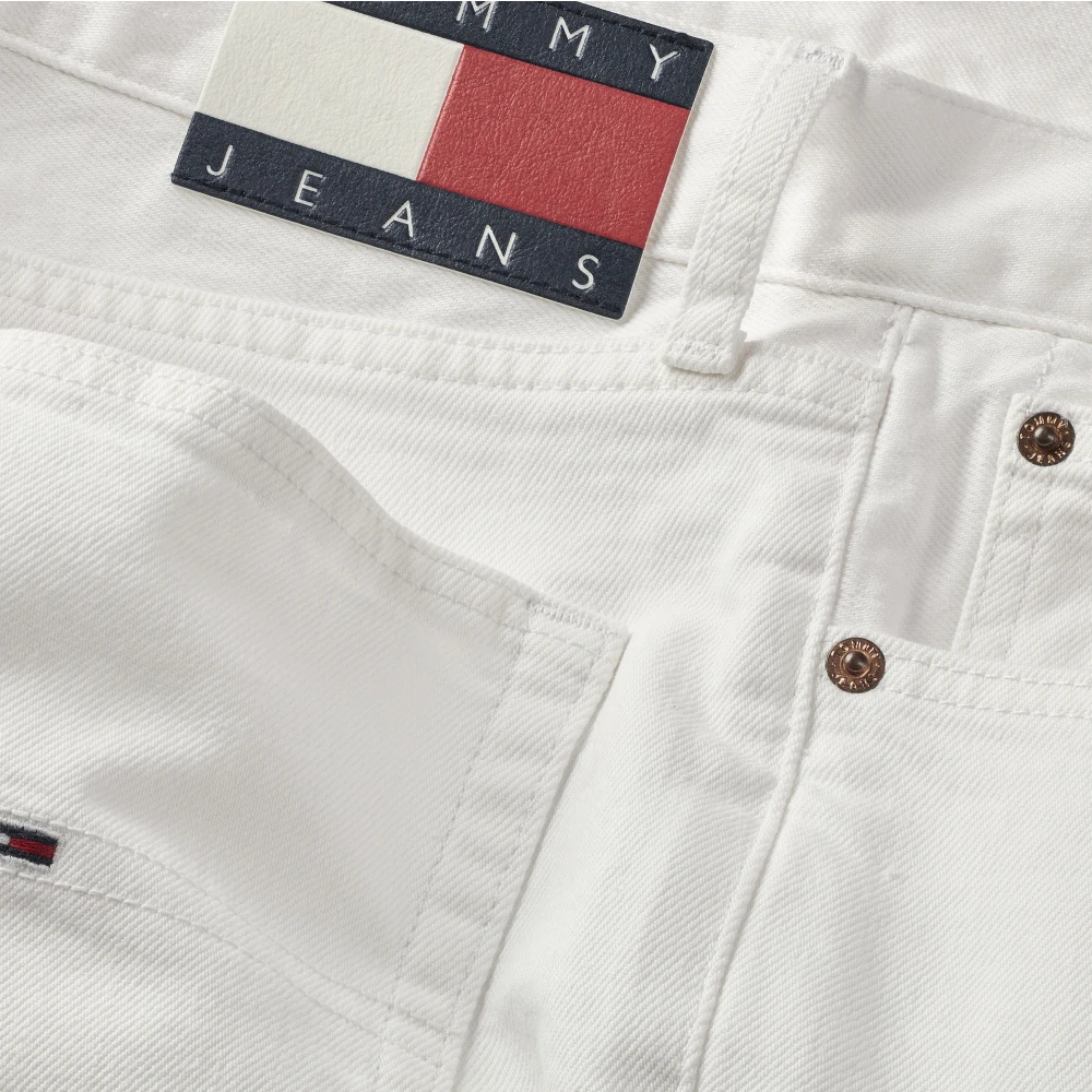 Tommy Jeans Witte Slim Fit Katoen Stretch Jeans White Heren