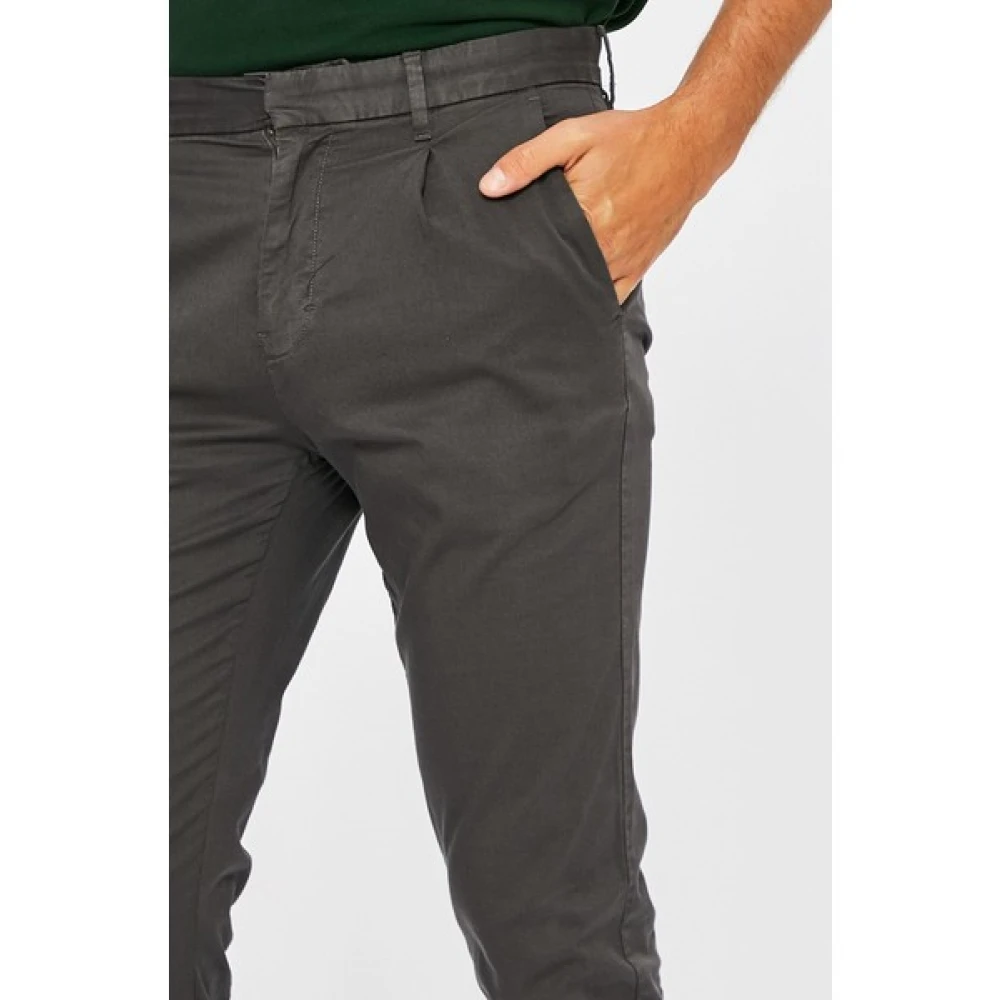 Calvin Klein Grijze Chino Cargo Broek Slim Fit Gray Heren