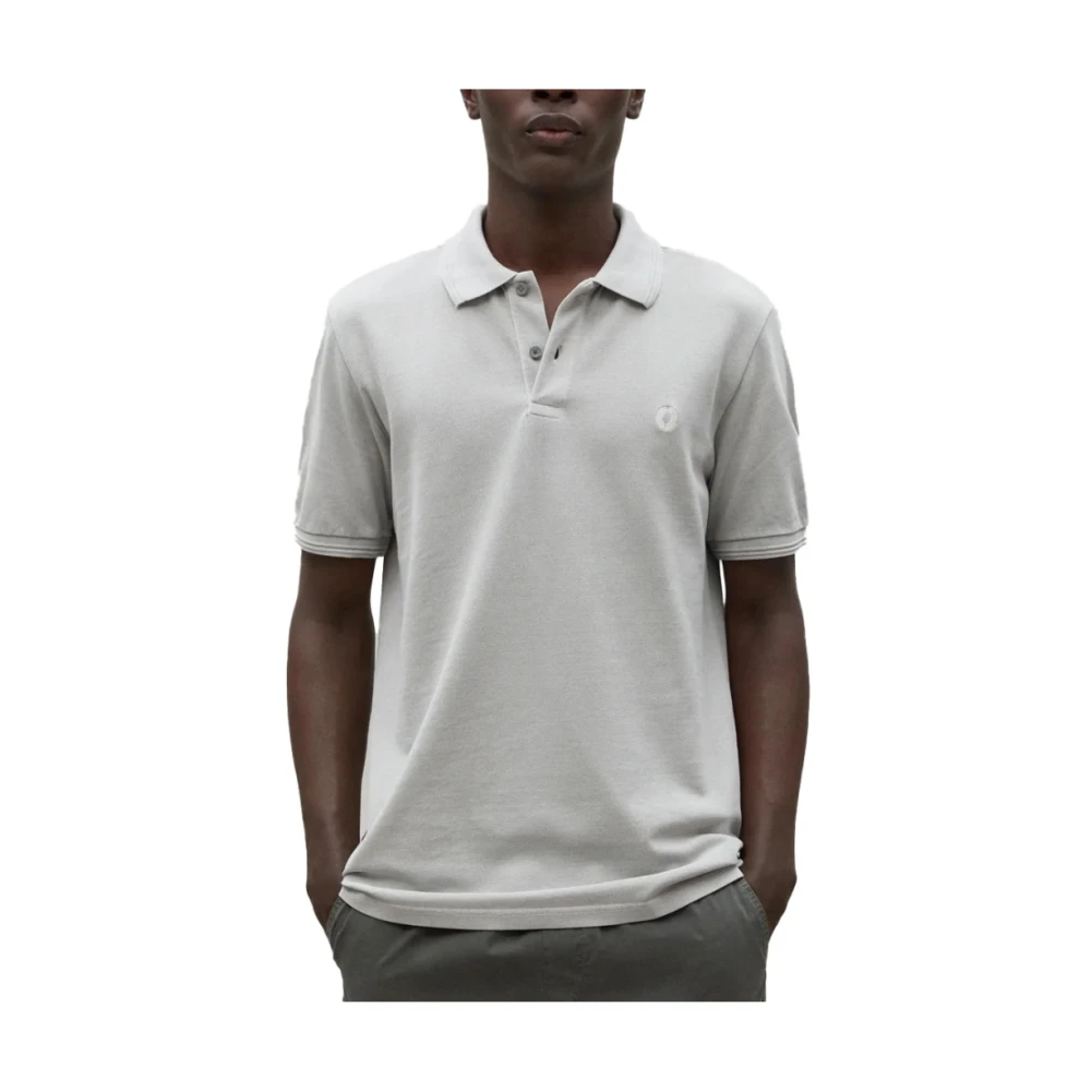 Ecoalf Moderne Polo Shirt Gray Heren
