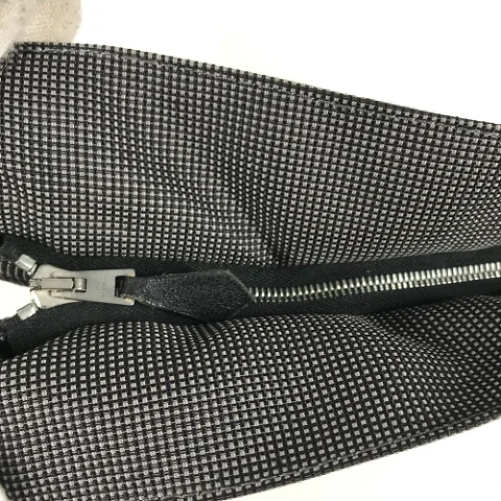 Hermès Vintage Pre-owned Fabric clutches Gray Dames
