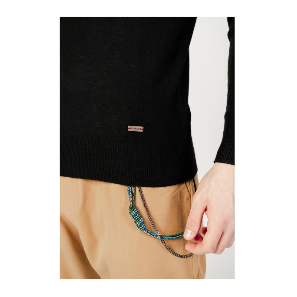 Gianni Lupo Zwarte Acryl Blend Herentrui Black Heren