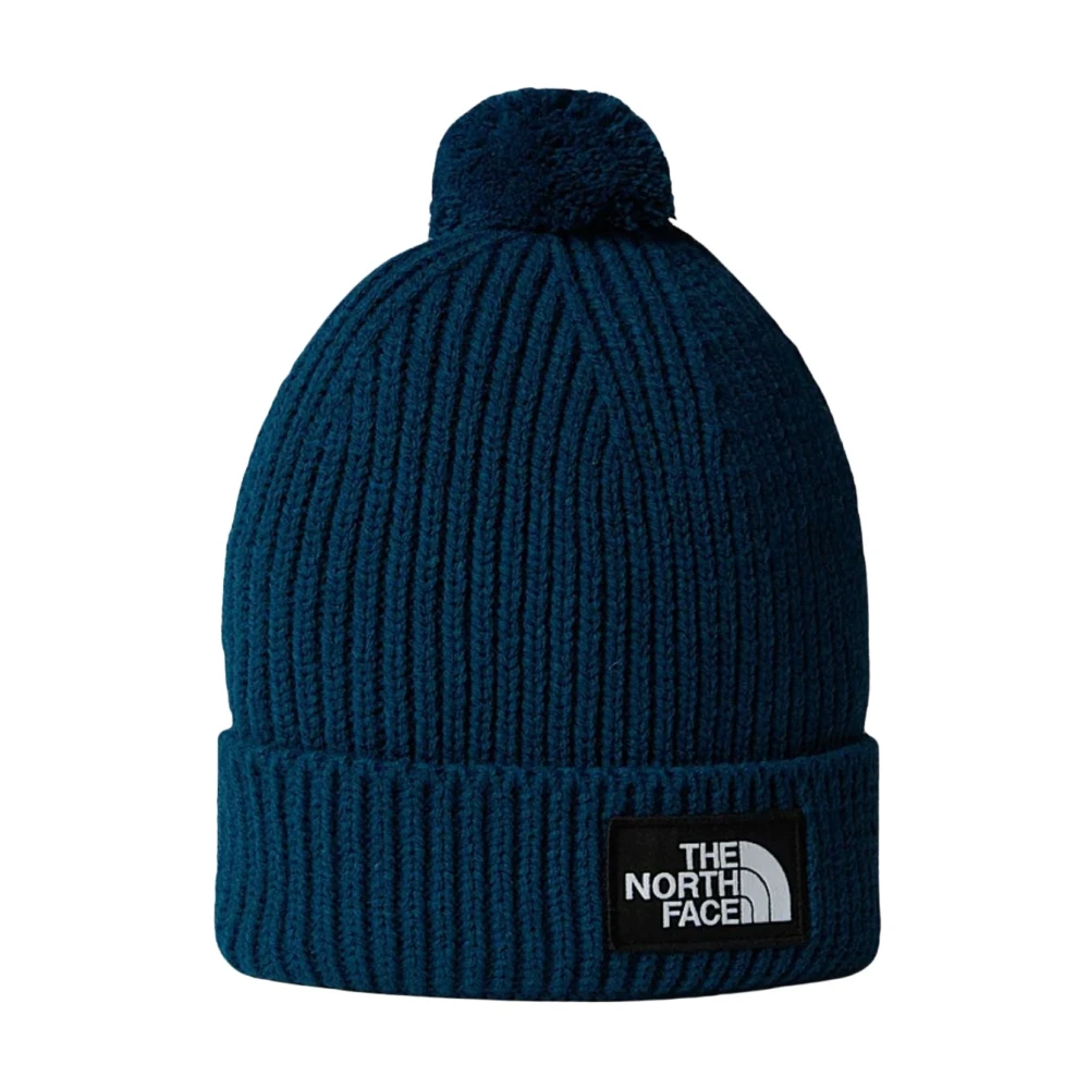 The North Face Blauwe Pom Muts Blue Unisex