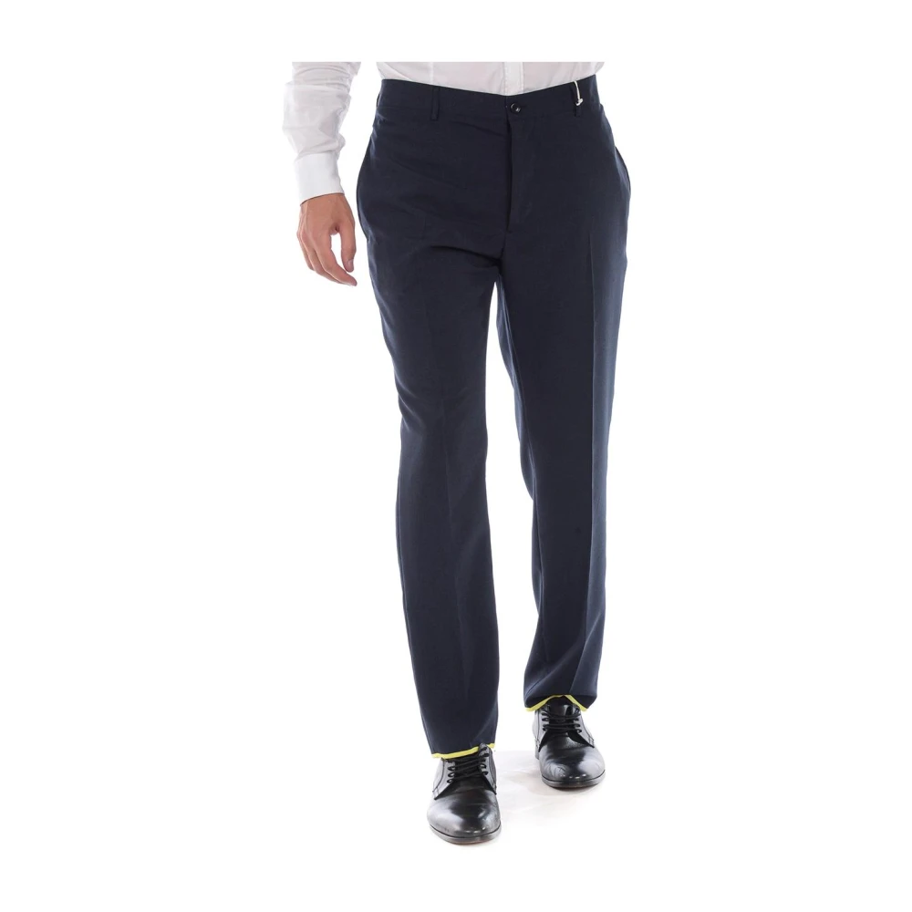 Daniele Alessandrini Blue Elegant Suit Trousers - Male - Suit Trousers - 3XL - Trousers