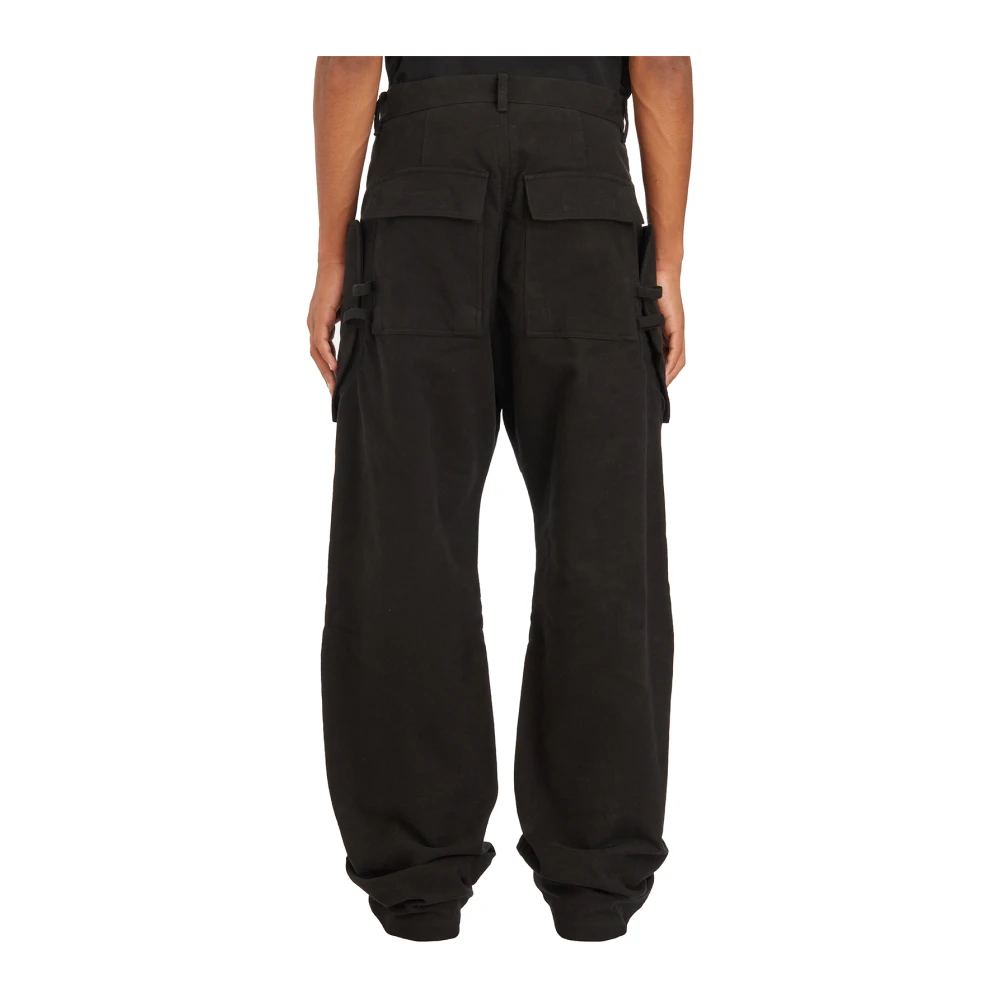Rick Owens Cargo Zwarte Broek Black Heren