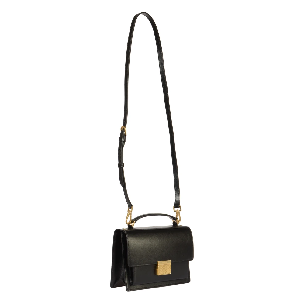 Golden Goose Zwarte Venezia Palmellato Leren Tas Black Dames