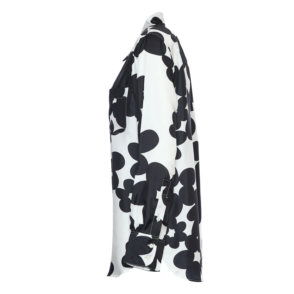 Marni Zwarte Zijden Shirt Verhoog Garderobe Black Dames