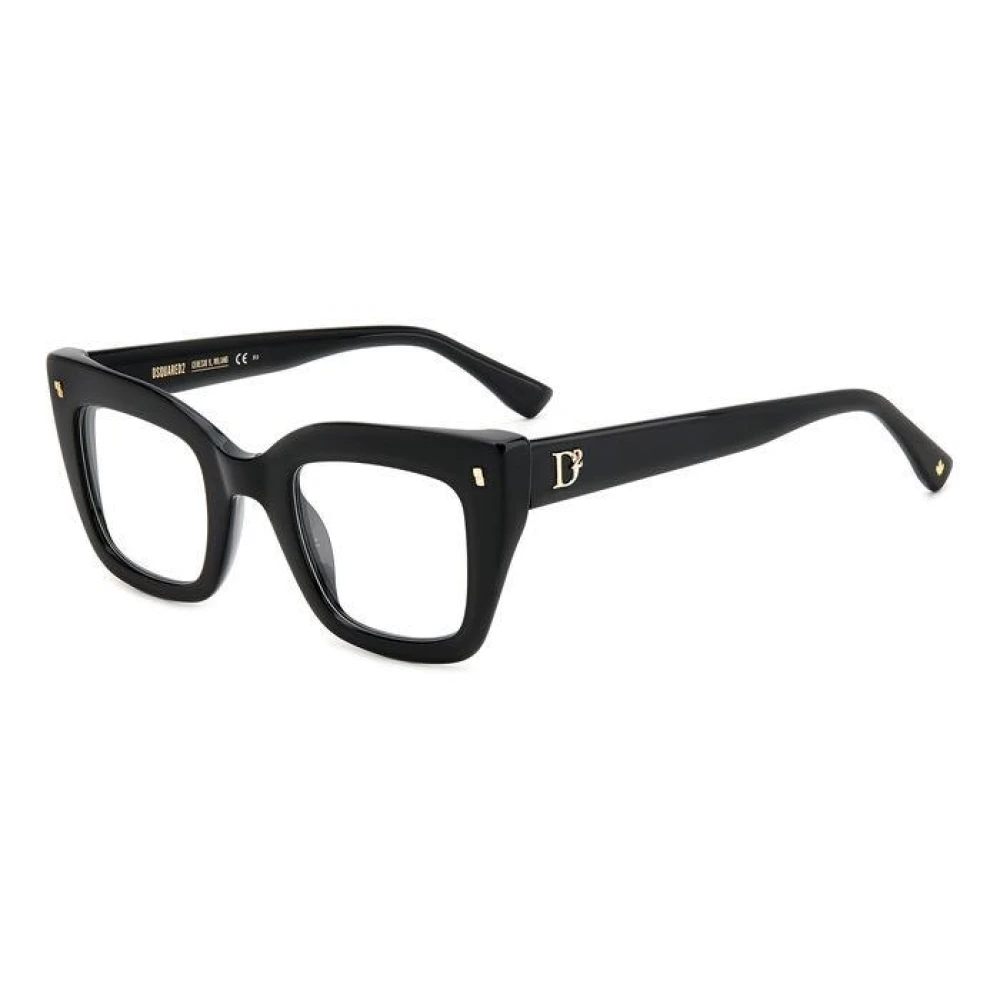 Dsquared2 Women's Black Glasses, 47 Mm, Retro Style Glasses