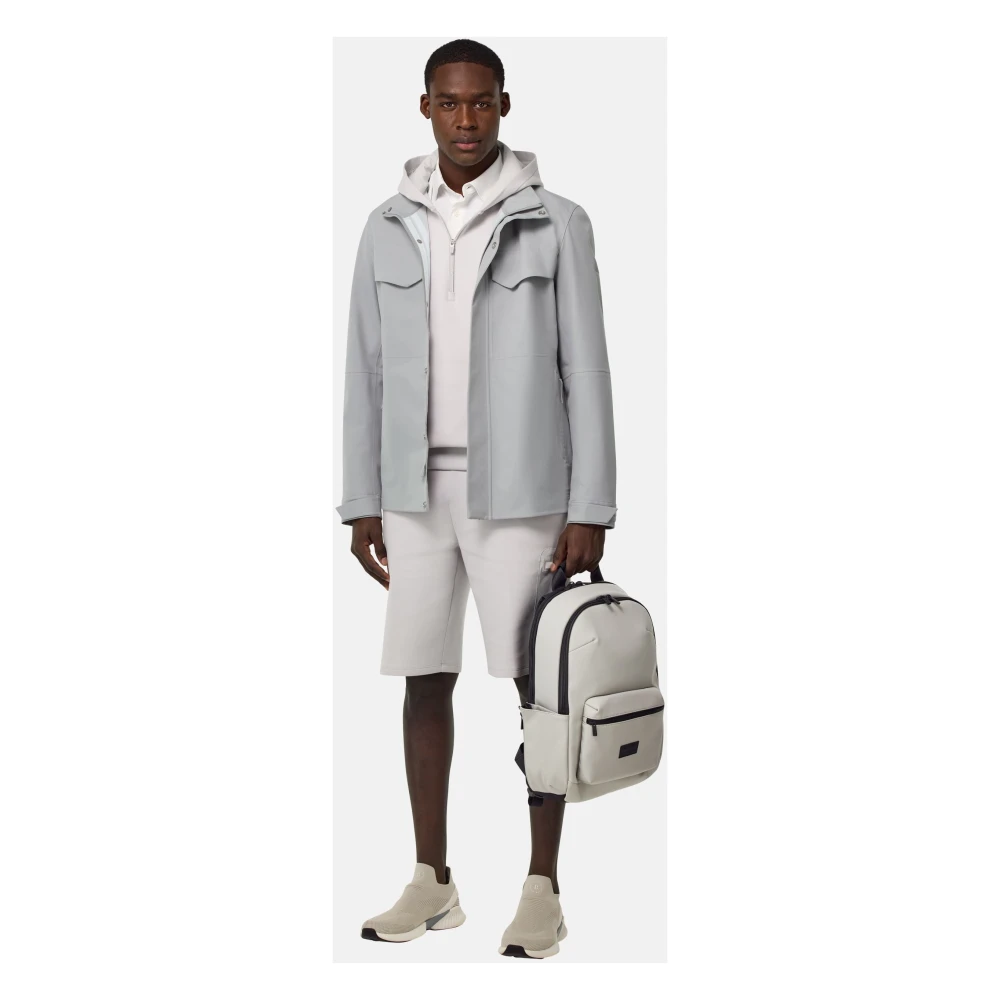 Boggi Milano B Tech Field Jacket in technische stof Blue Heren