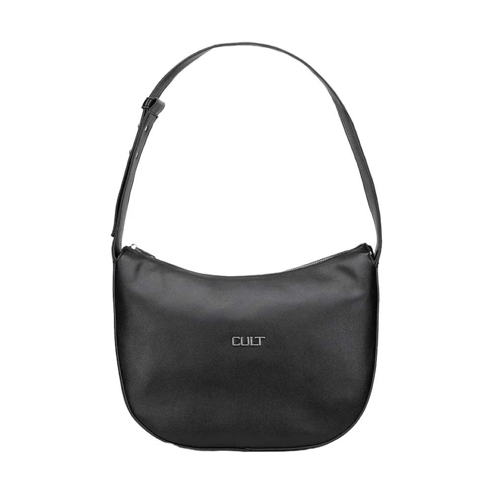 Cult Zwarte Hobo Handtas voor Moderne Vrouwen Black Dames