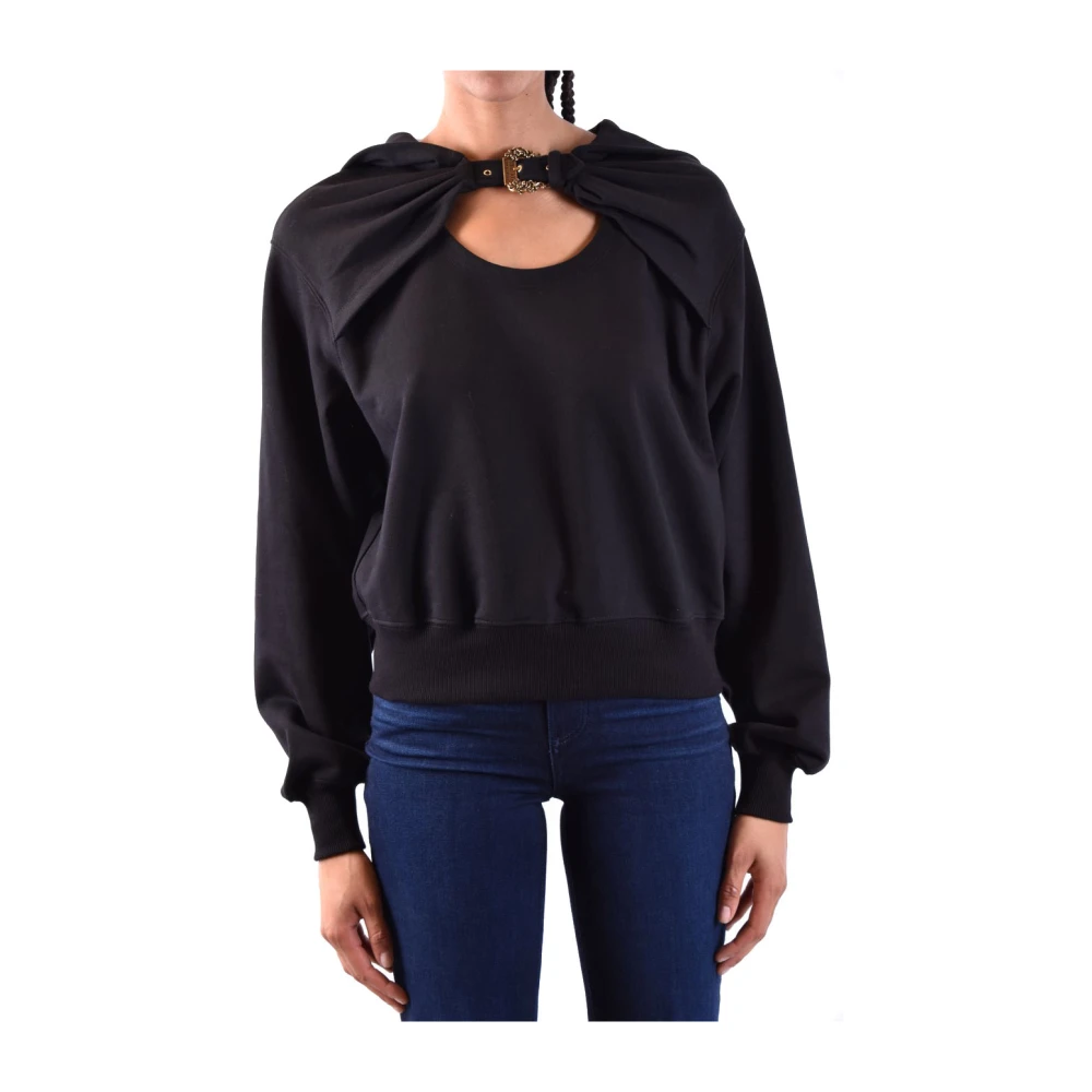 Versace Jeans Couture Zwarte Aw22 Dames Sweatshirts Black Dames