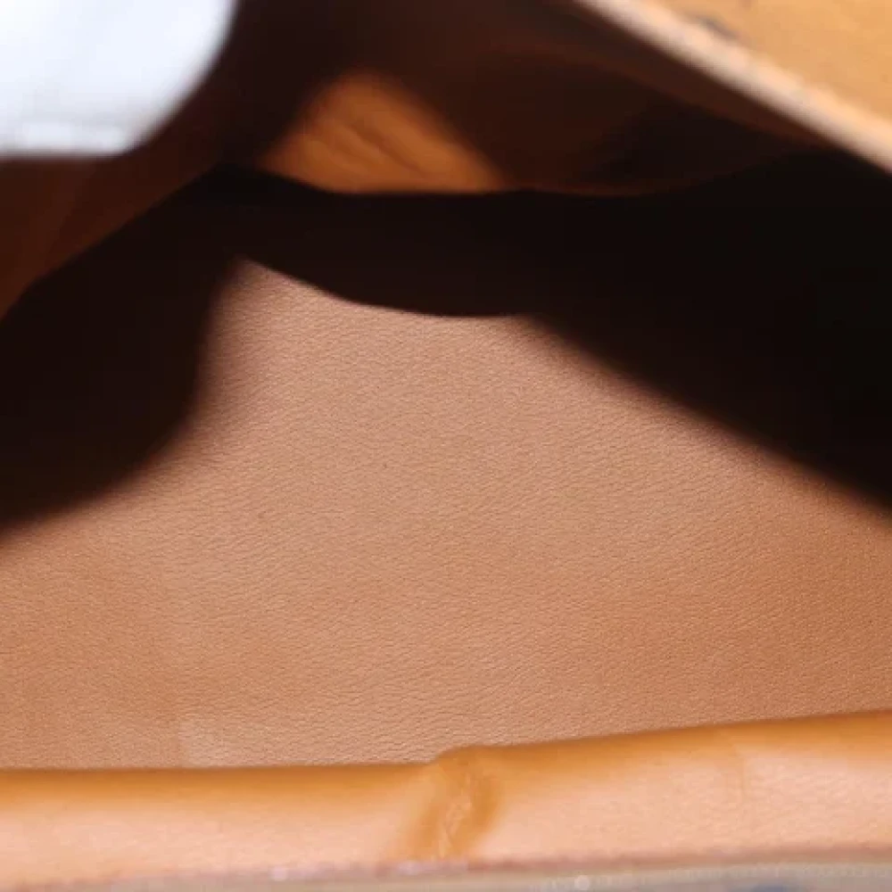 MCM Pre-owned Canvas clutches Brown Dames
