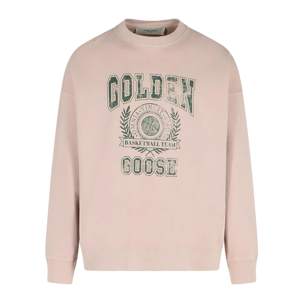 Golden Goose Stijlvolle sweater met lange mouwen Pink Heren