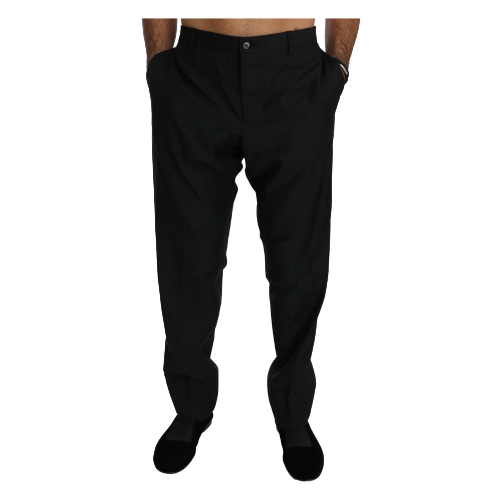 Dolce & Gabbana Men's Black Dress Trousers - Suit Trousers - 3XL - Trousers