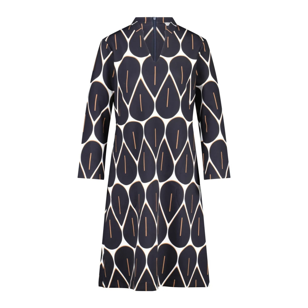 Louis and Mia Abstract patroon A-lijn jurk Black Dames