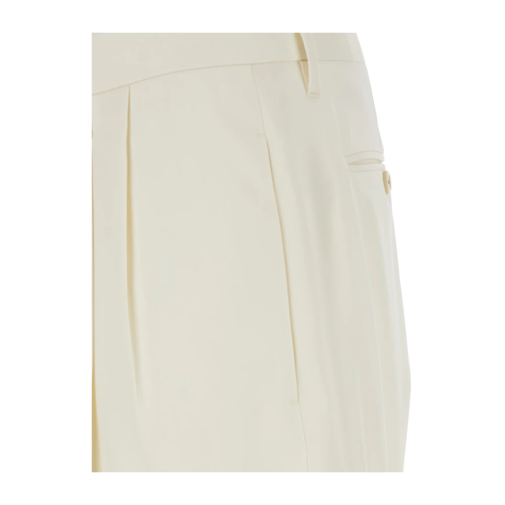 Lardini Witte op maat gemaakte broek met dubbele pence White Heren