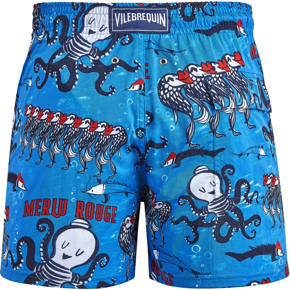 Vilebrequin Rode Stretch Zwemshorts voor Heren Blue Heren