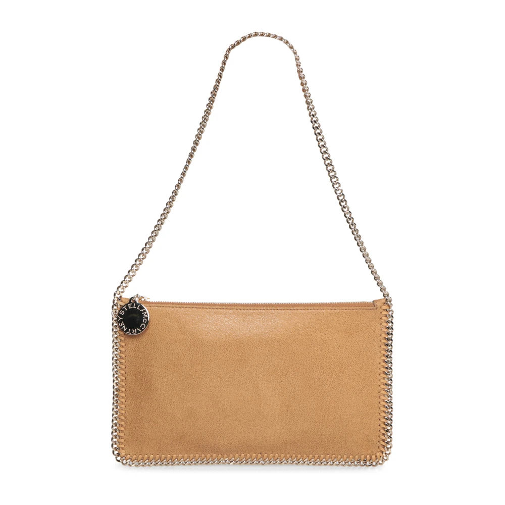 Stella Mccartney Amber Faux Leren Minimalistische Clutch Yellow Dames