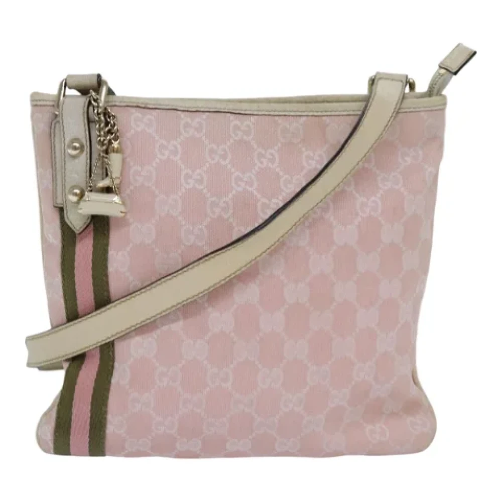 Gucci Vintage Pre-owned Canvas gucci-bags Pink Dames