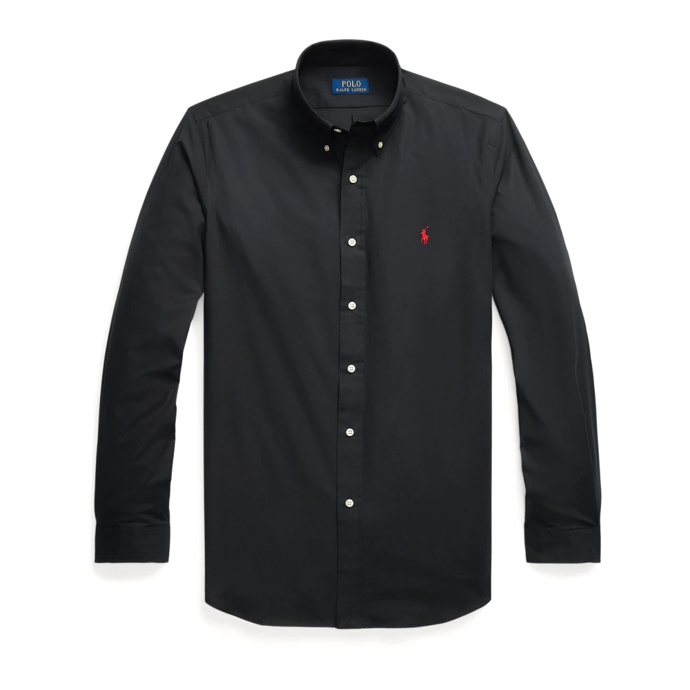 Polo Ralph Lauren Zwarte Button-Down Shirt met Handtekening Pony Black Heren
