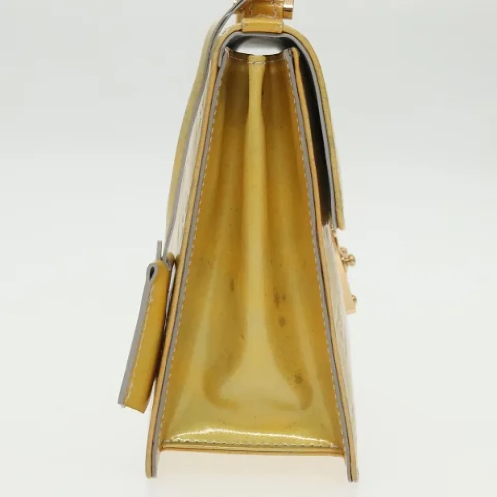 Louis Vuitton Vintage Pre-owned Leather handbags Yellow Dames